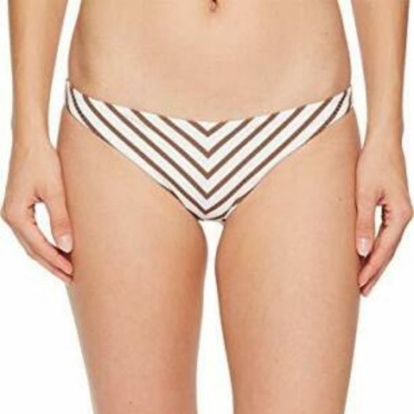 Vitamin A Swimwear Tulum Bottom in Marin Stripe L - Picture 2 of 10